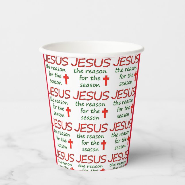 JESUS Reason for Season  Paper Cups (Front)