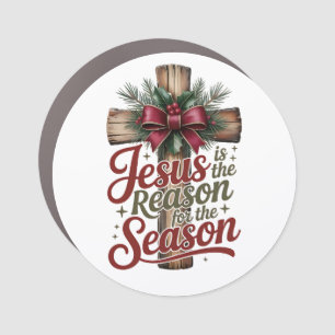Jesus Reason Season Car Magnet