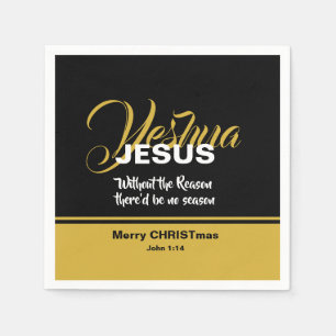 JESUS REASON SEASON Christian Scripture CHRISTMAS Napkins
