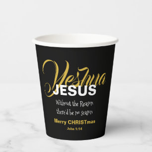 JESUS REASON SEASON Christmas Paper Cups