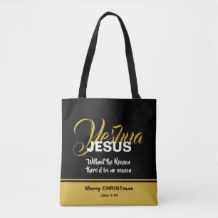 JESUS REASON SEASON Christmas Tote Bag