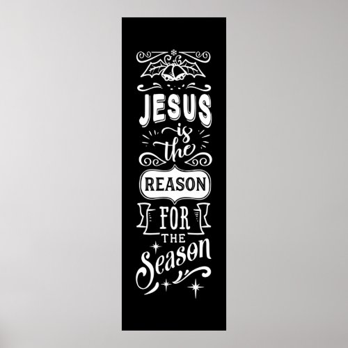 Jesus Reason Season word art Christmas Poster