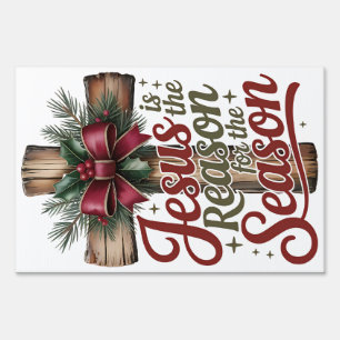 Jesus Reason Season Yard Sign