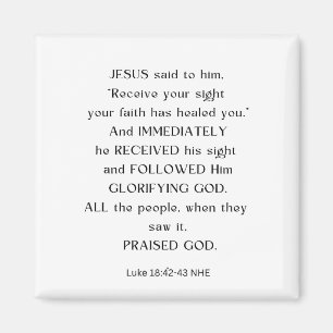 JESUS RECEIVE YOUR SIGHT MAGNET 