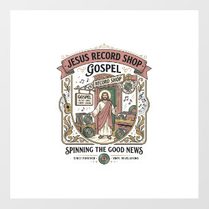 Jesus Record Shop Gospel Jesus Record Shop Christi Floor Decals