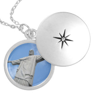 jesus redeemer locket necklace