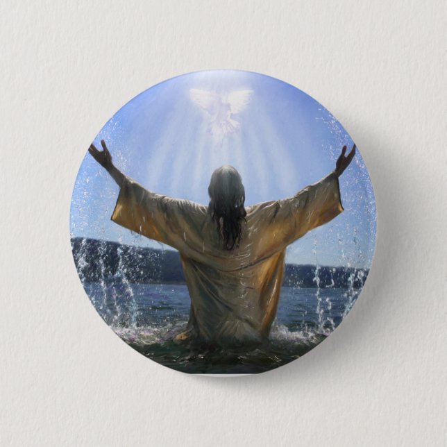 Jesus Reigns Pinback Button (Front)