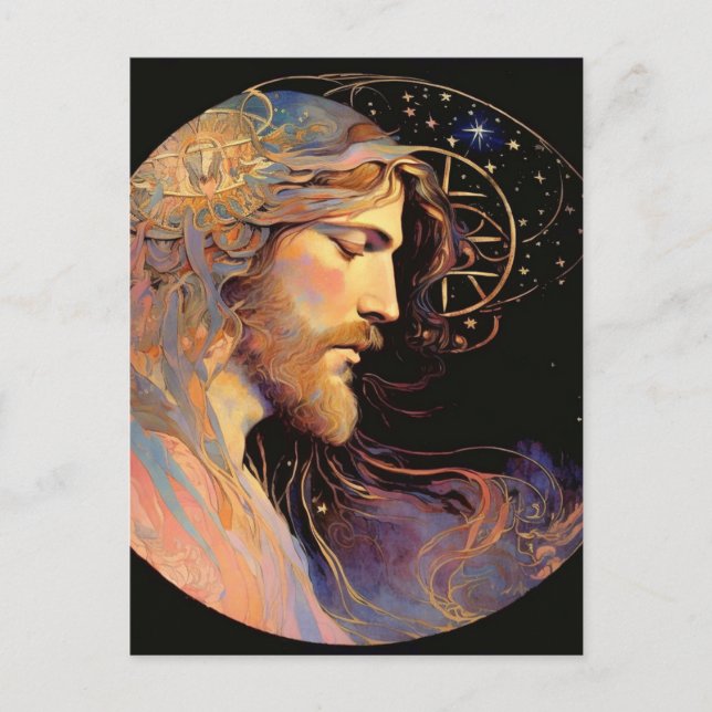 Jesus Religious Art Postcard (Front)