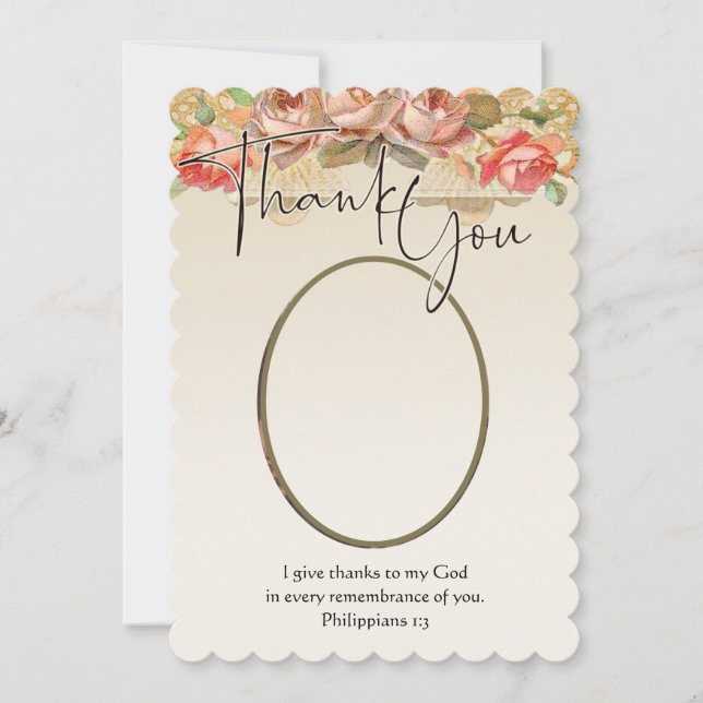 Jesus Religious Sympathy Condolence Thank You (Front)