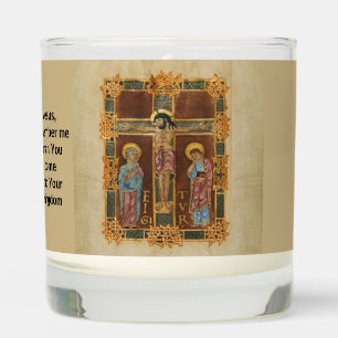Jesus Remember me crucifix Scented Candle