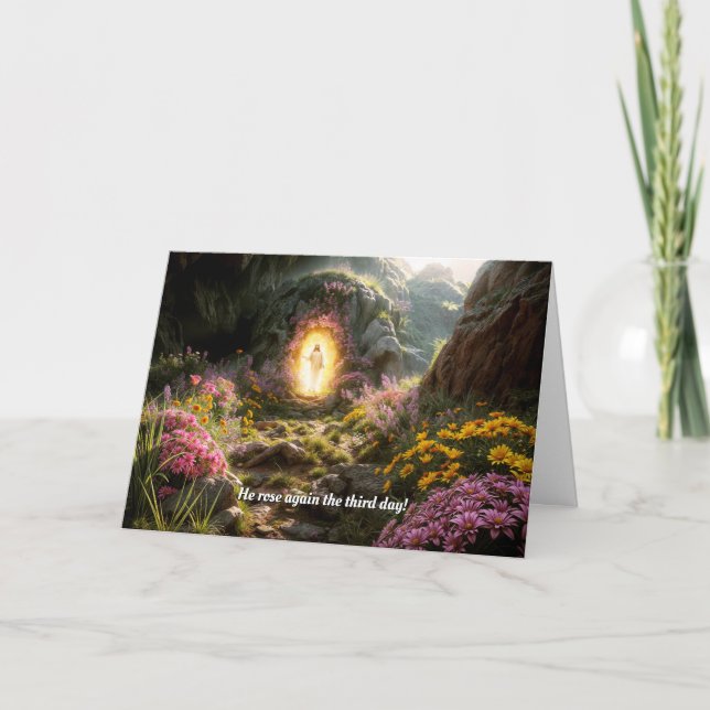 Jesus Resurrected Easter Card (Front)
