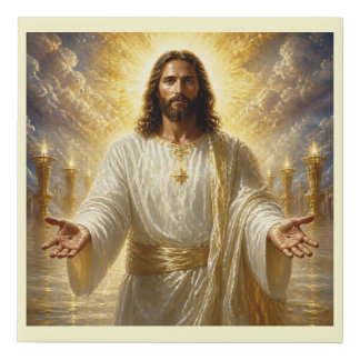 Jesus Resurrected Revelation Imagery Canvas Art