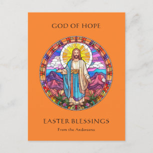 Jesus Resurrection Religious Catholic Easter Holiday Postcard