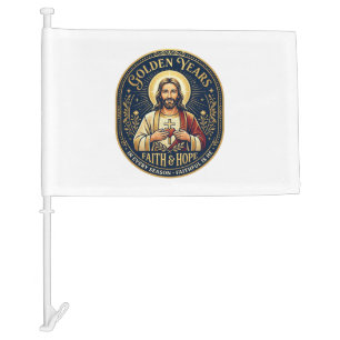 Jesus Retirement Vintage Shirt Christian Car Flag