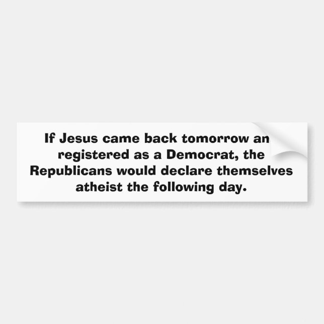 Jesus Returns Bumper Sticker (Front)
