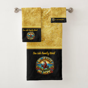 Jesus' Ride: Symbol of Eternal Hope (B) Bath Towel Set
