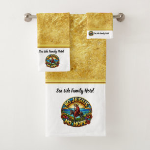 Jesus' Ride: Symbol of Eternal Hope Bath Towel Set