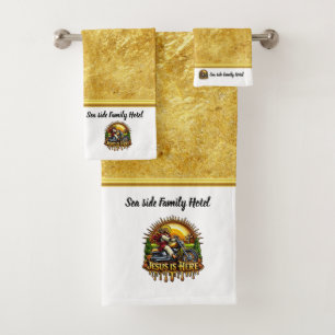 Jesus Rides Forward Bringing Eternal Hope Bath Towel Set
