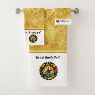 Jesus Riding Donkey Inspires Everlasting Hope Bath Towel Set