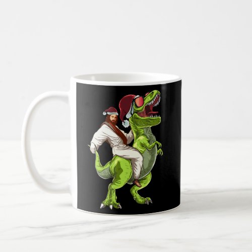 Jesus Riding On A Dinosaur For Coffee Mug