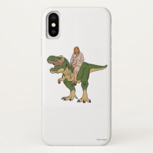 Jesus Riding T-Rex iPhone X Case