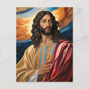 *~* Jesus Robe Planet Universe Earth AP50 Cosmos Postcard