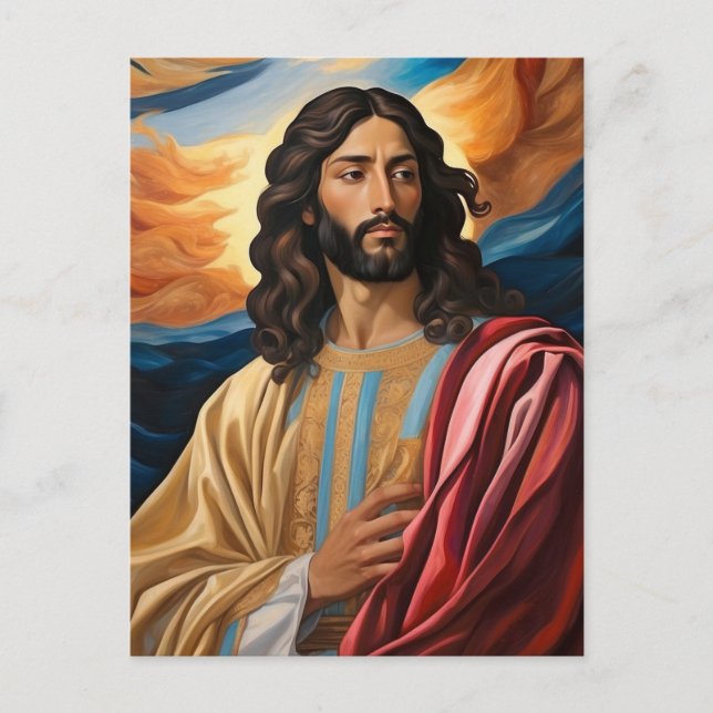 *~* Jesus Robe  Planet  Universe Earth AP50 Cosmos Postcard (Front)