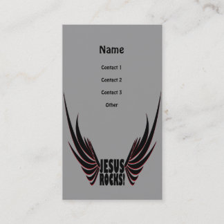 Jesus Rocks Business Card