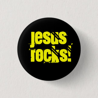 Jesus Rocks! Button