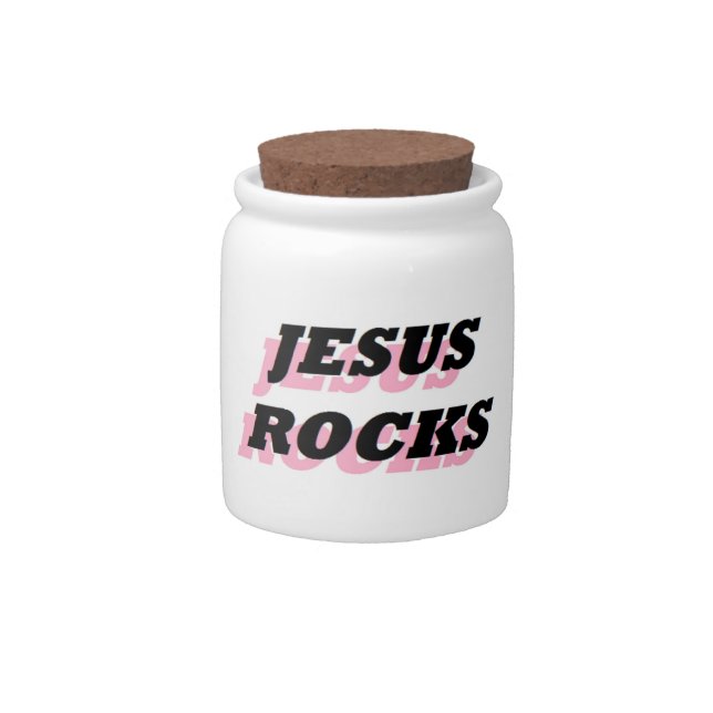 JESUS ROCKS CANDY JAR (Front)