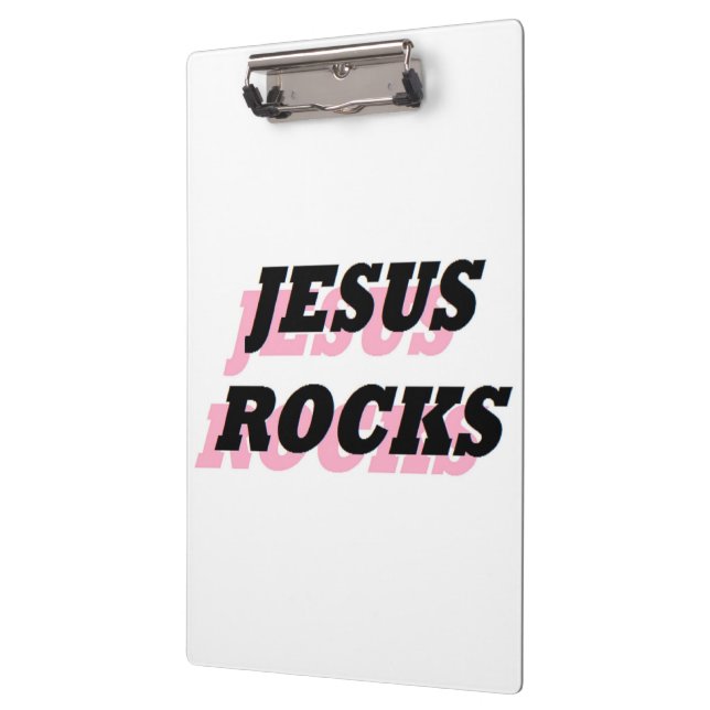 JESUS ROCKS CLIPBOARD (Left)