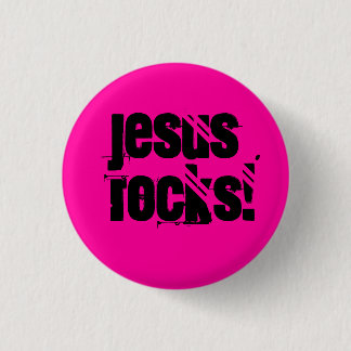 Jesus Rocks! - Customized Button
