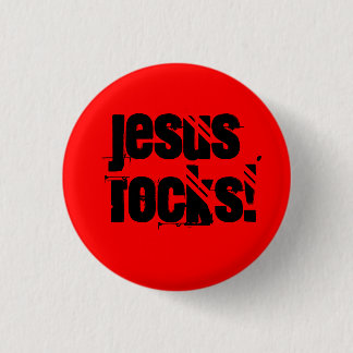 Jesus Rocks! - Customized - Custom... - Customized Pinback Button