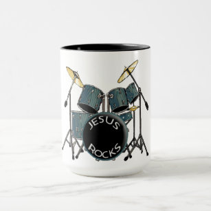 Jesus Rocks- drummer    Mug
