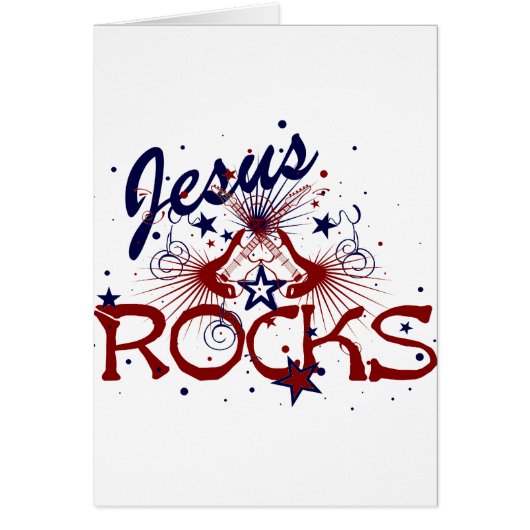 Jesus Rocks Guitar Design (Front)