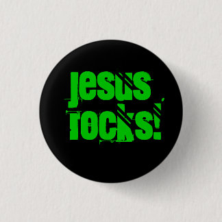 Jesus Rocks! Pinback Button