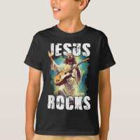 Jesus Rocks With Guitar - Funny Christian Rocks Ch