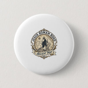 Jesus Roman Road Ancient Map Jesus Roman Road Anci Button