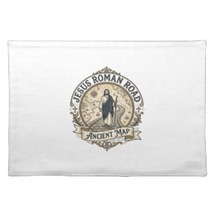Jesus Roman Road Ancient Map Jesus Roman Road Anci Cloth Placemat