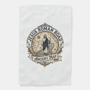 Jesus Roman Road Ancient Map Jesus Roman Road Anci Garden Flag