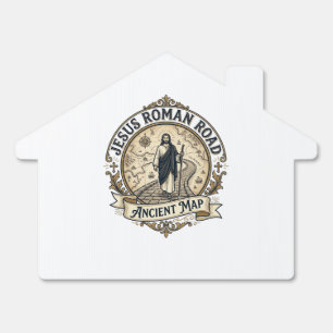 Jesus Roman Road Ancient Map Jesus Roman Road Anci Sign
