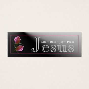 Jesus Rose Profile Card by LivingLife at Zazzle