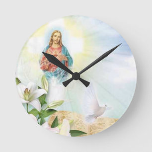 Jesus Round Clock