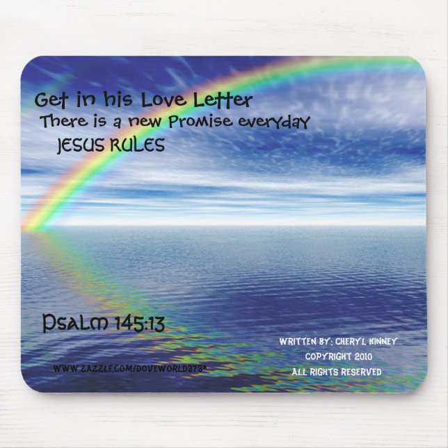 Jesus Rules Mousepad (Front)