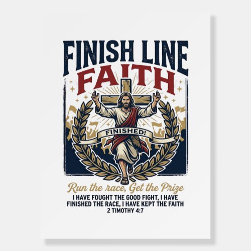 Jesus Running Marathon Vintage Shirt Christian Gra Foam Board