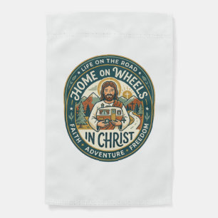 Jesus RV Camper Life Vintage Shirt Christian Graph Garden Flag