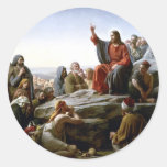 Jesus &#39;s Sermon-on-the-mount-by-bloch Classic Round Sticker at Zazzle