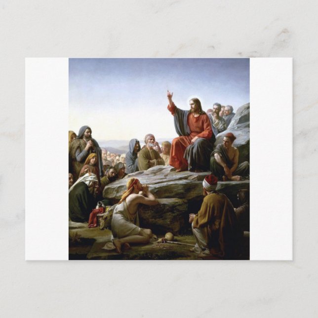 Jesus 's Sermon-on-The-Mount-by-Bloch Postcard (Front)