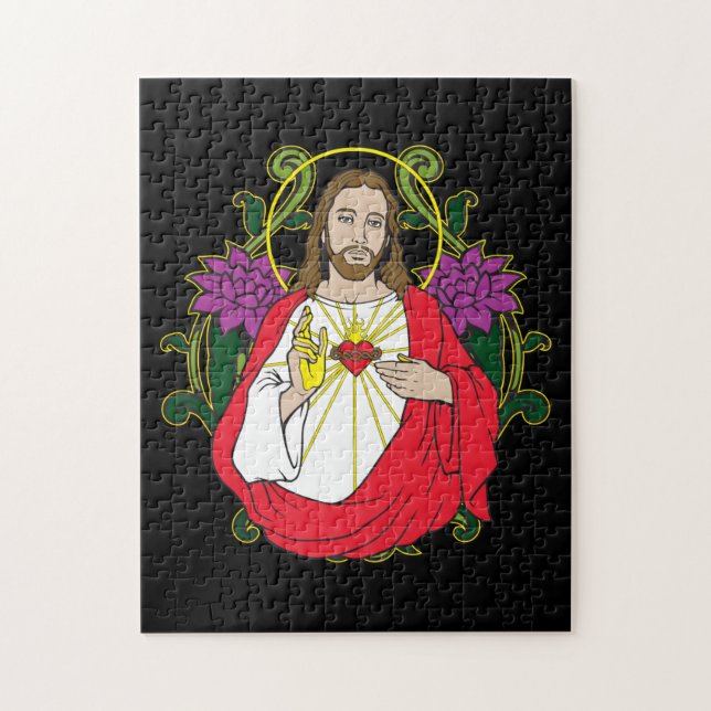 Jesus Sacred Heart Jigsaw Puzzle (Vertical)