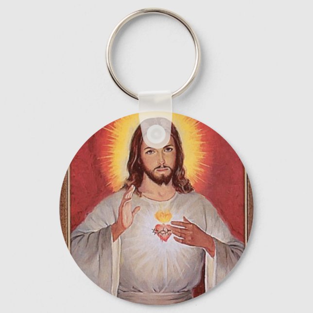 Jesus sacred heart keychain (Front)